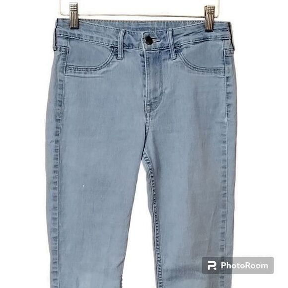 H&M &Denim Light Blue Skinny Ankle Jeggings Jeans Size 26 - Picture 3 of 7